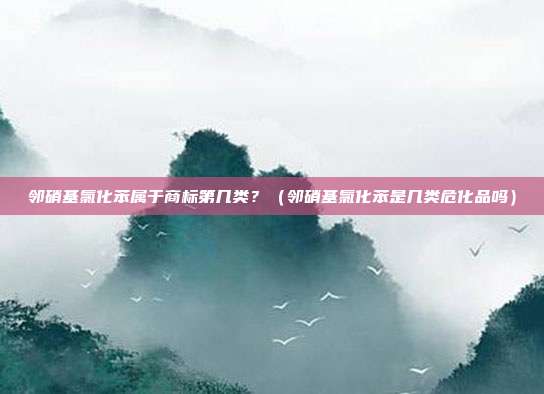 邻硝基氯化苯属于商标第几类?(邻硝基氯化苯是几类危化品吗)