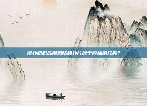 修补纺织品用热粘和补片属于商标第几类?