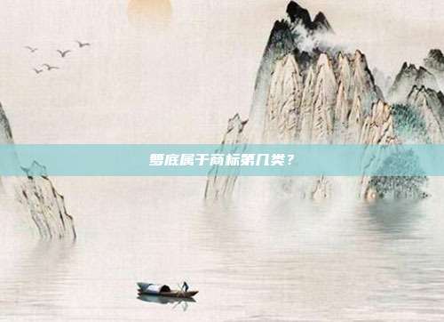 箩底属于商标第几类?