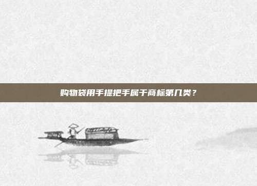购物袋用手提把手属于商标第几类?