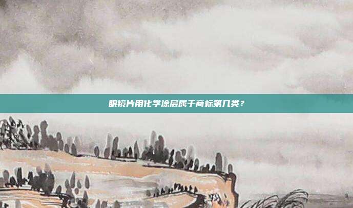 眼镜片用化学涂层属于商标第几类?