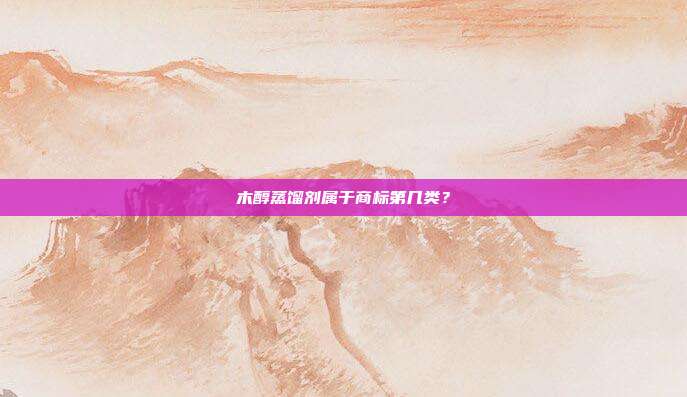 木醇蒸馏剂属于商标第几类?