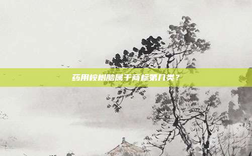 药用桉树脑属于商标第几类?