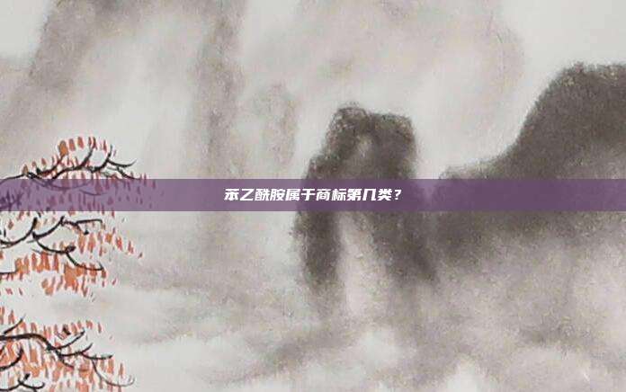 苯乙酰胺属于商标第几类？