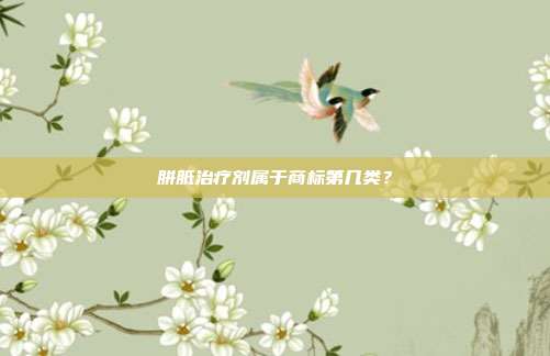 胼胝治疗剂属于商标第几类?