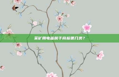 采矿用电笛属于商标第几类?
