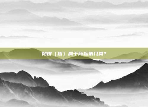 韧皮(植)属于商标第几类?