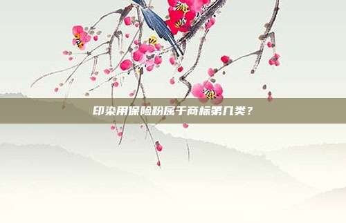 印染用保险粉属于商标第几类?
