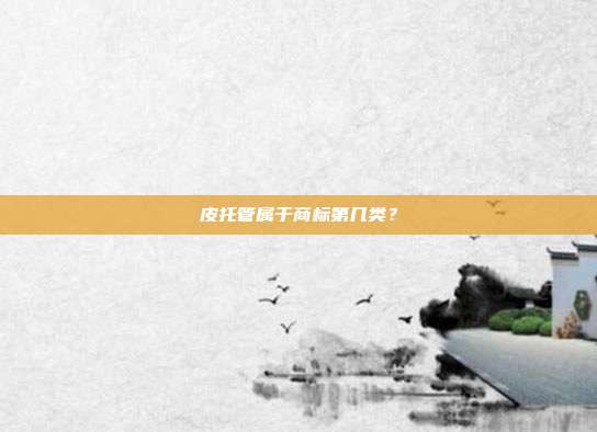 皮托管属于商标第几类？