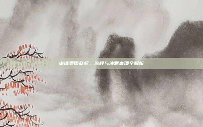 申请美国商标:流程与注意事项全解析