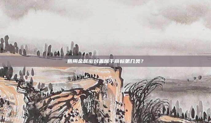 瓶用金属密封盖属于商标第几类?