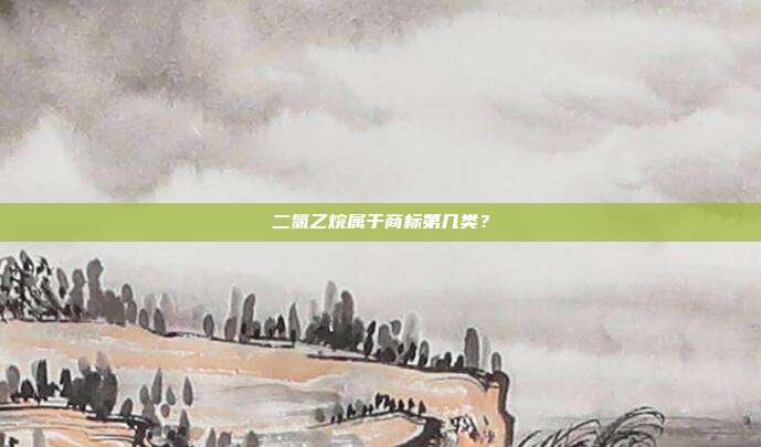 二氯乙烷属于商标第几类?