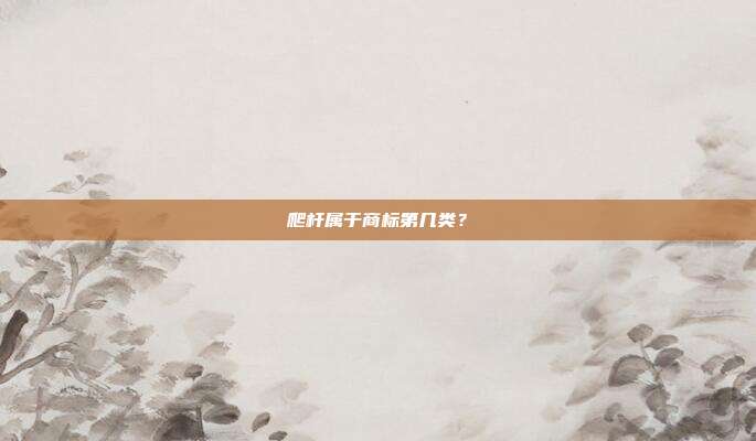 爬杆属于商标第几类?