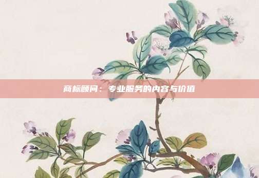 商标顾问:专业服务的内容与价值
