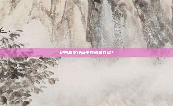 织布机整经属于商标第几类?