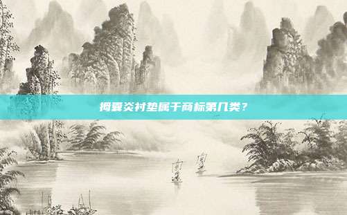 拇囊炎衬垫属于商标第几类？