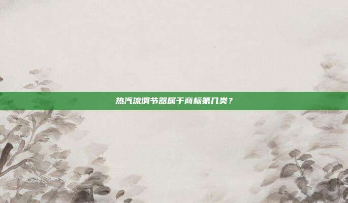 热汽流调节器属于商标第几类？