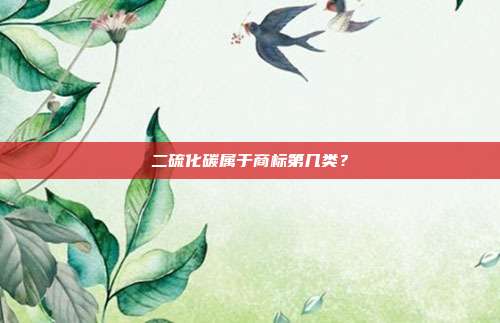 二硫化碳属于商标第几类？