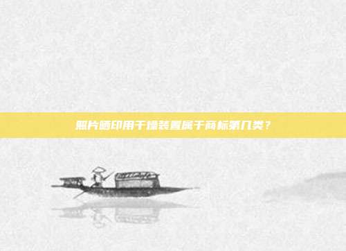 照片晒印用干燥装置属于商标第几类？