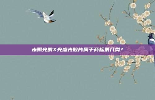 未曝光的X光感光胶片属于商标第几类?