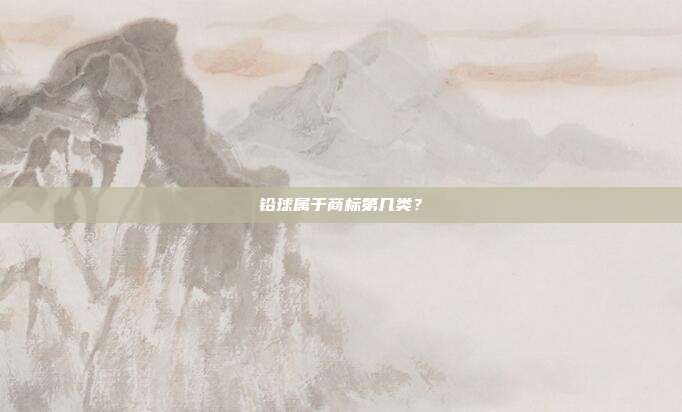 铅球属于商标第几类?