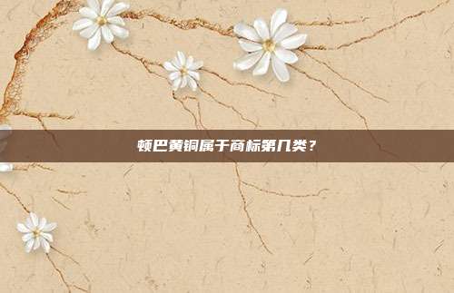 顿巴黄铜属于商标第几类?
