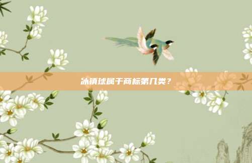 冰镇球属于商标第几类？