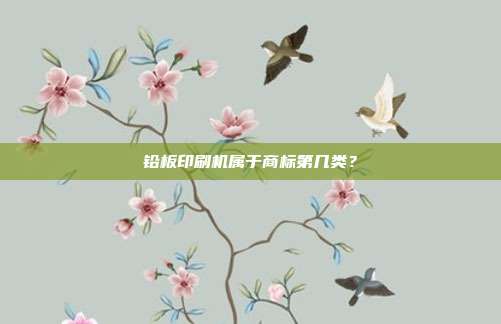 铅板印刷机属于商标第几类?