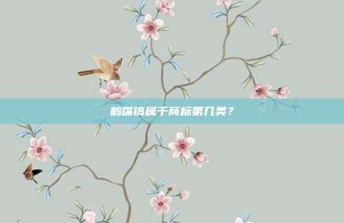鹤嘴镐属于商标第几类?
