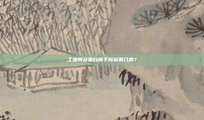 工业用谷蛋白属于商标第几类?