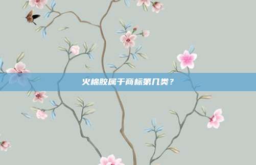 火棉胶属于商标第几类?