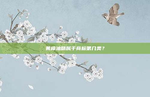 黄樟油精属于商标第几类?