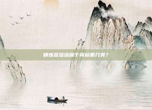 精炼蒸馏塔属于商标第几类?