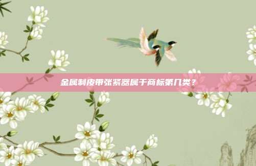 金属制皮带张紧器属于商标第几类?
