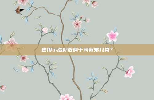 医用示温标签属于商标第几类?