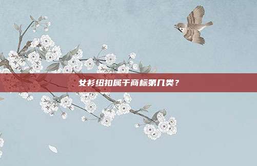 女衫纽扣属于商标第几类？