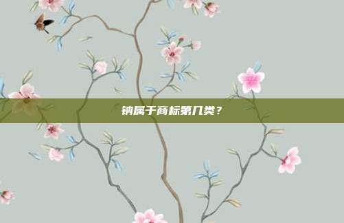 钠属于商标第几类?