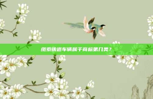 缆索铁道车辆属于商标第几类?